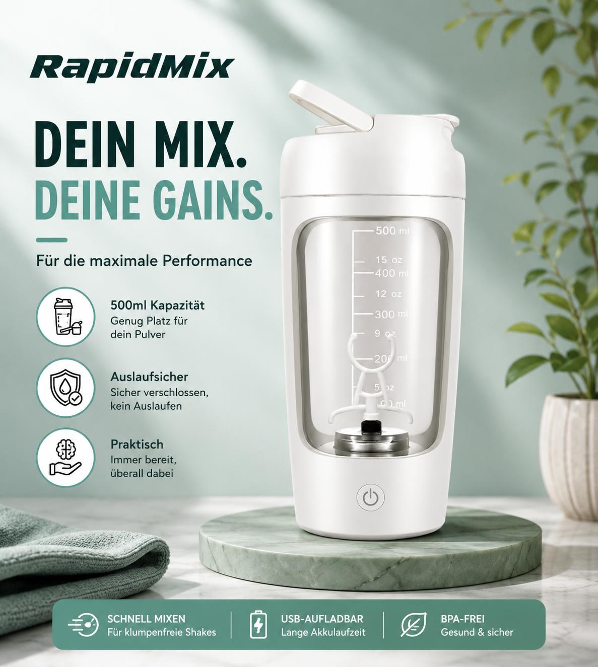 PowerMix™ Pro – Elektrischer Protein Shaker